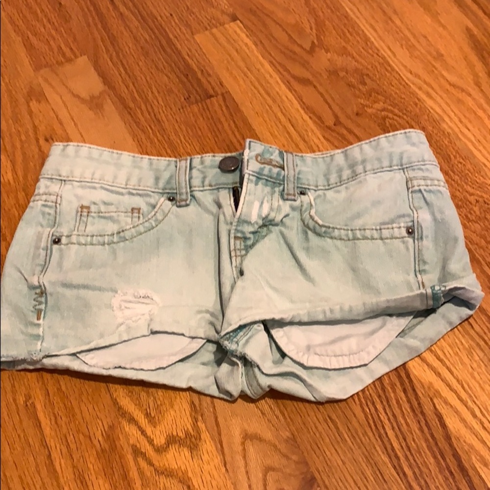 Teal shorts
